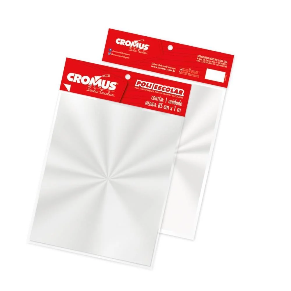 Papel Celofane 85Cmx1,00M.poli Incolor Indivi Cromus (Pct.c/25) - imagem 4