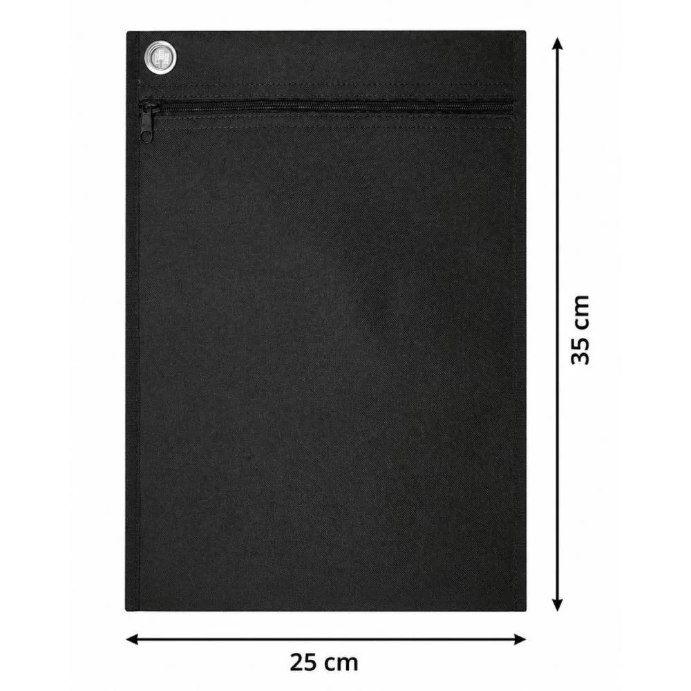 Pasta Malote Nylon 25X35Cm Preta Vertical Reflex (Pct.c/03) - imagem 4