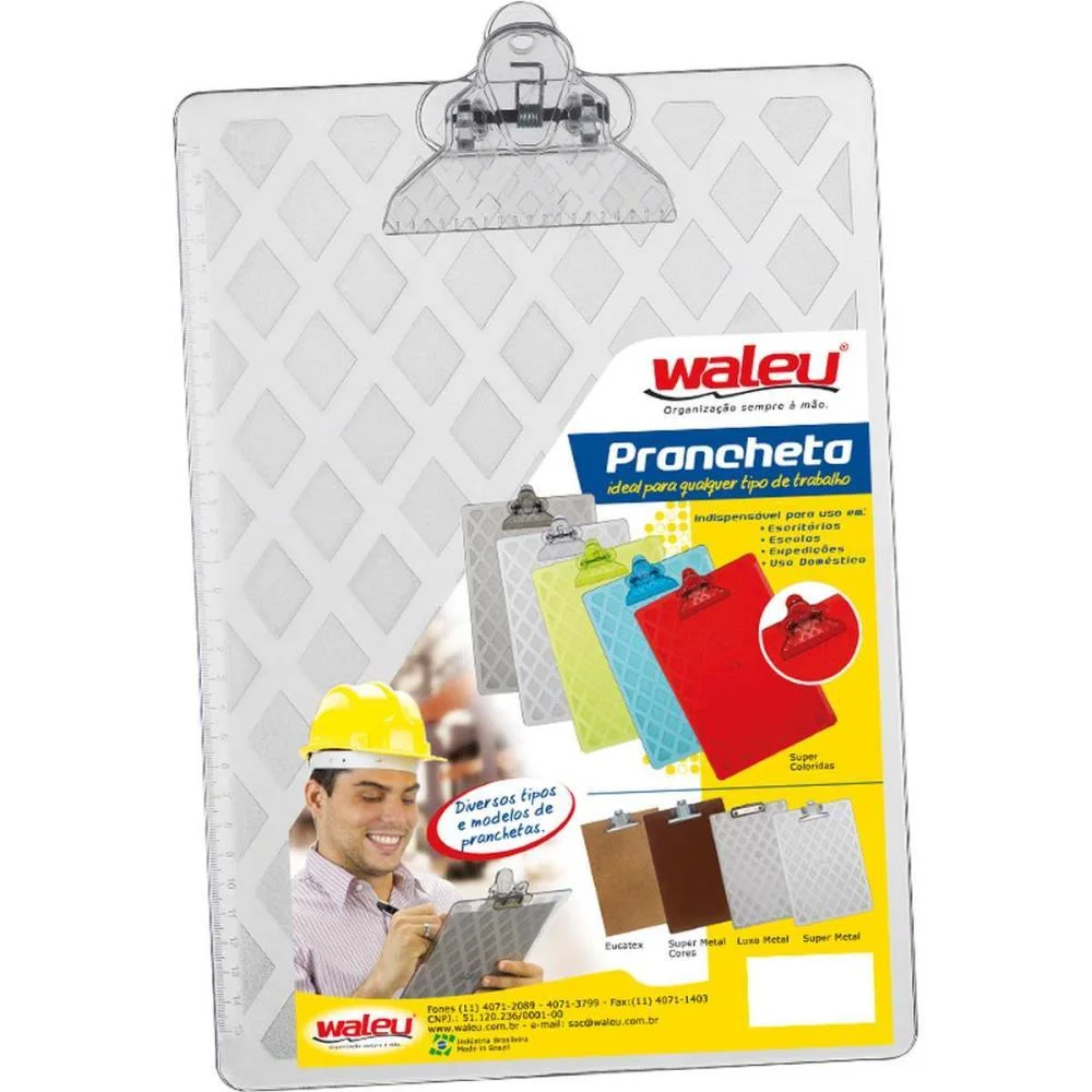 Prancheta Plastica Super Oficio Cristal Maxcril - imagem 4