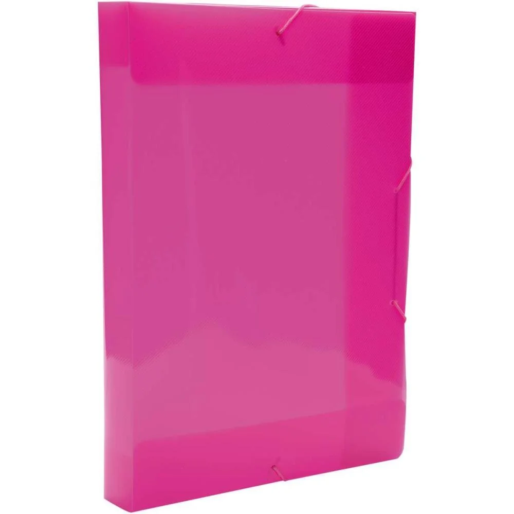 Pasta Aba Elastica Plastica Oficio 40Mm Pink Delloline Dello (Pct.c/10) - imagem 2