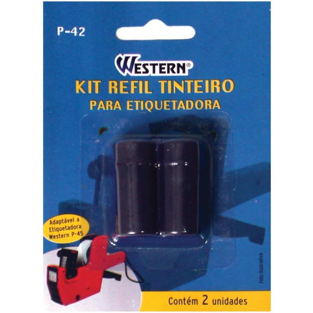 Rolete Entintador Refil P/Etiquetadora Western (Pct.c/02) - imagem 3