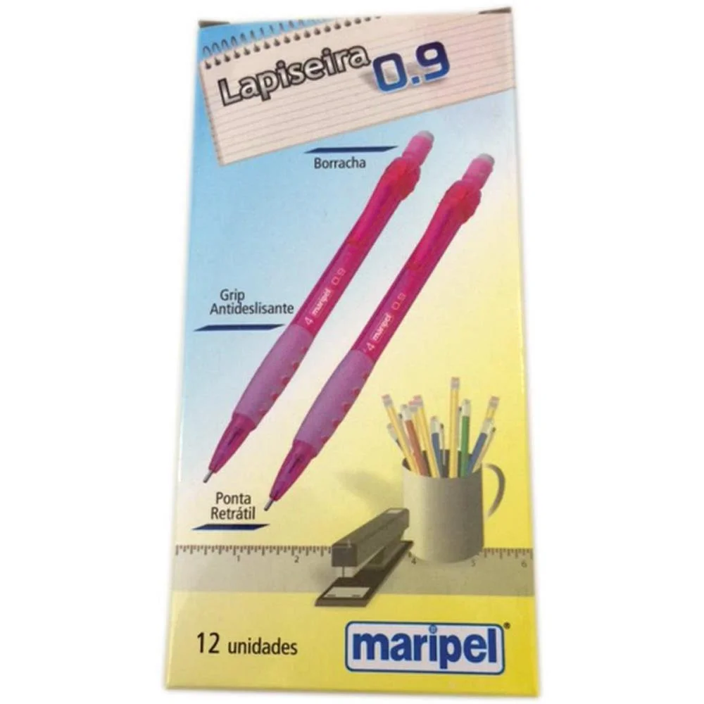 Lapiseira 0.9Mm Rosa Maripel (Cx.c/12) - imagem 2