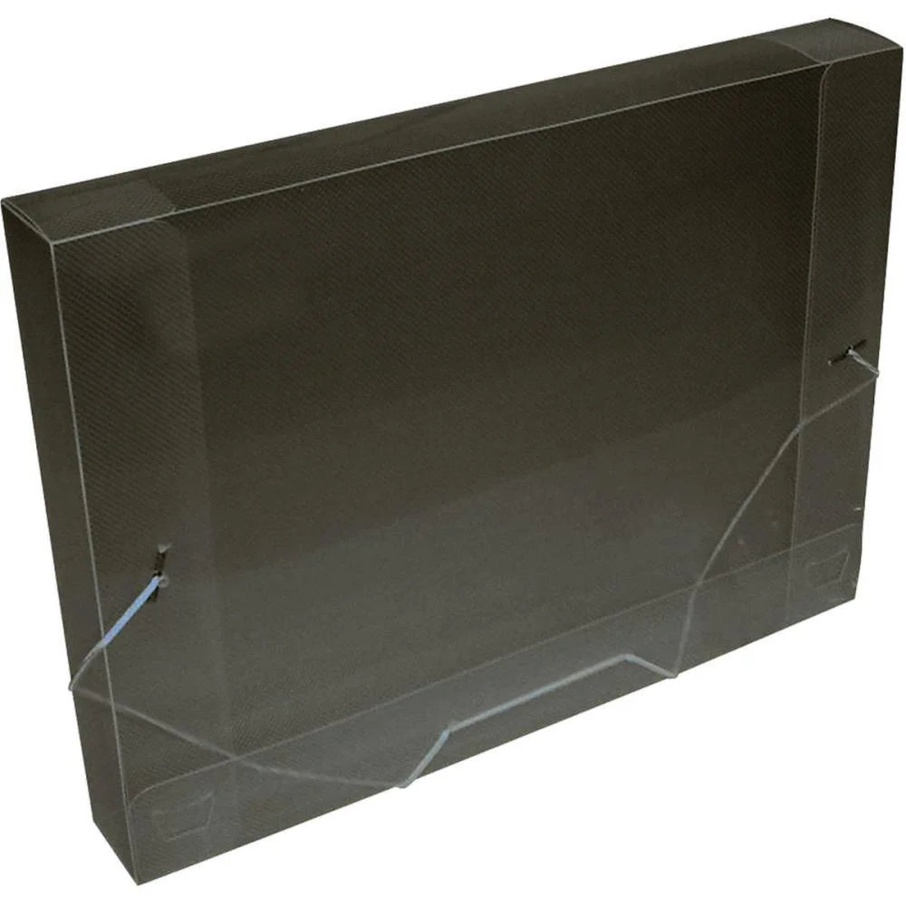 Pasta Aba Elastica Plastica Oficio 40Mm Fume Acp (Pct.c/10) - imagem 2