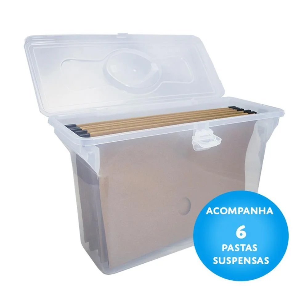 Maleta Plastica Com Alca C/06 Past.susp.kraft Cristal Dello - imagem 5