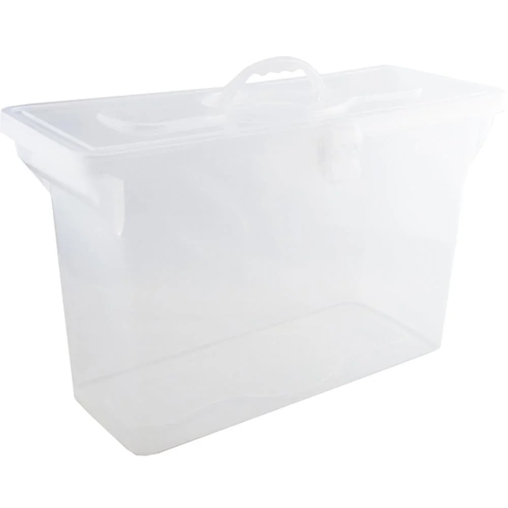 Maleta Plastica Com Alca Organizadora S/Pasta Cristal Dello - imagem 2