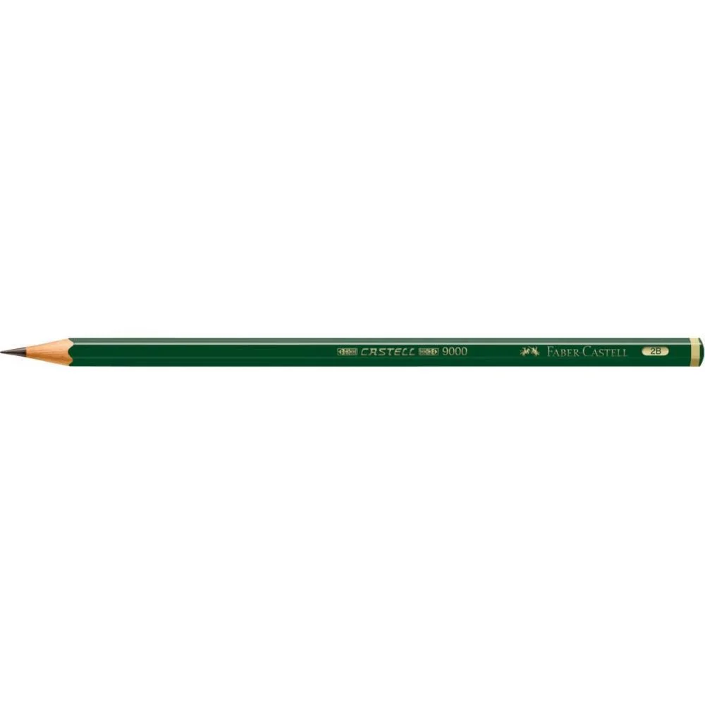 Lapis Preto Tecnico 9000 8B Preto/Macio Faber-Castell (Cx.c/12) - imagem 4