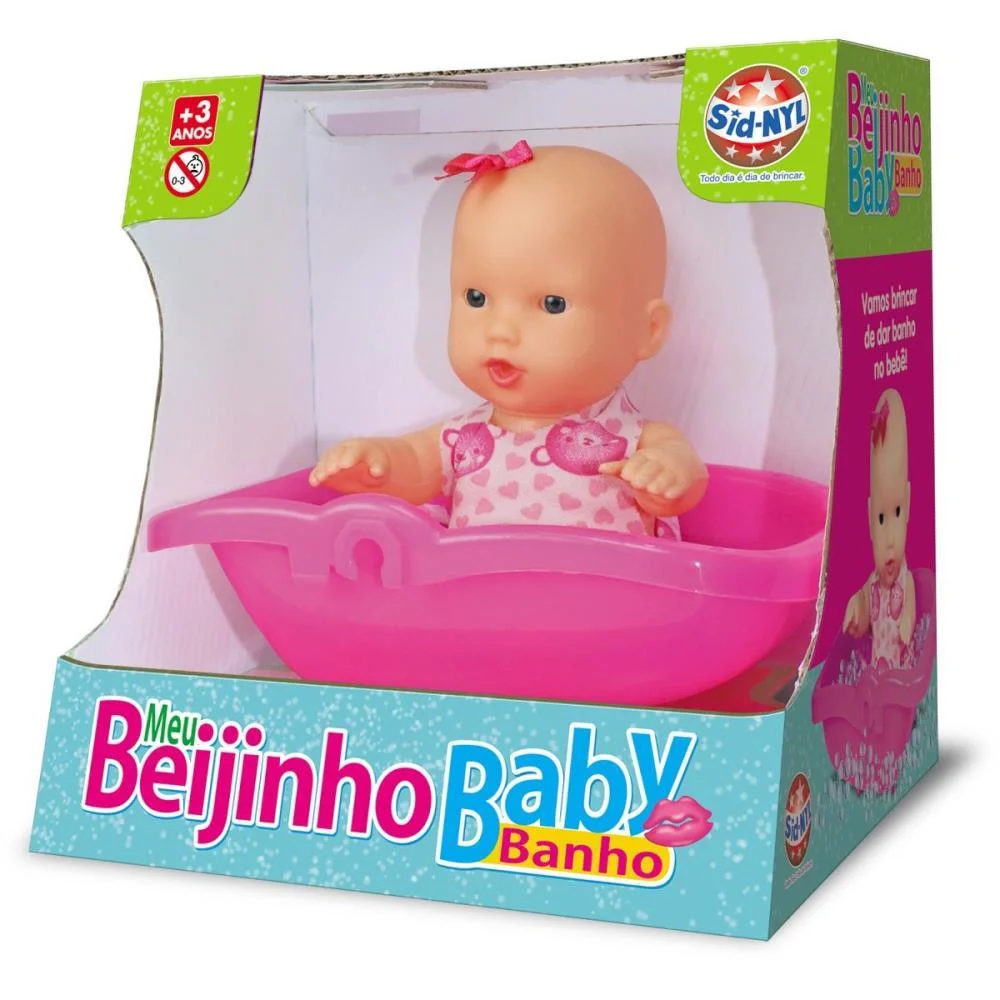 Boneca Meu Beijinho Baby Banho Sid-Nyl - imagem 5