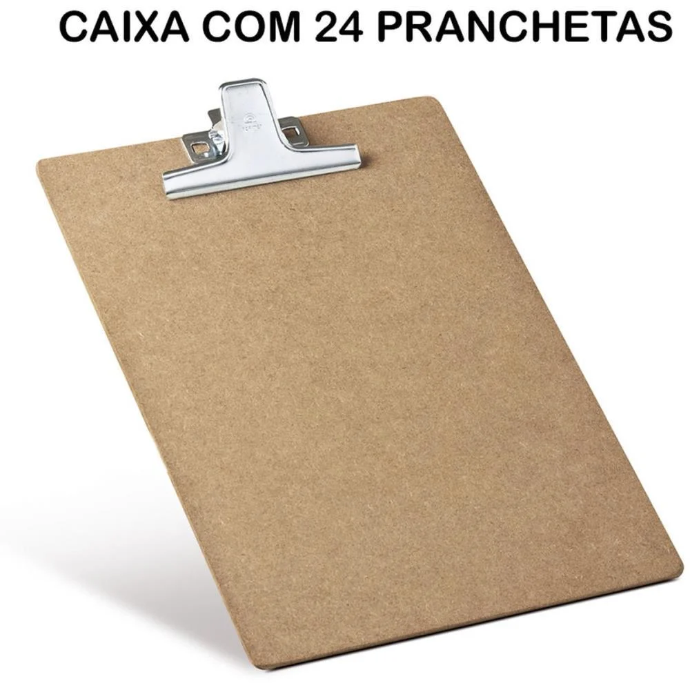 Prancheta Duratex Of/A4 Mdf C/Prendedor Metal Acrimet C/ 24 Unidades - imagem 3