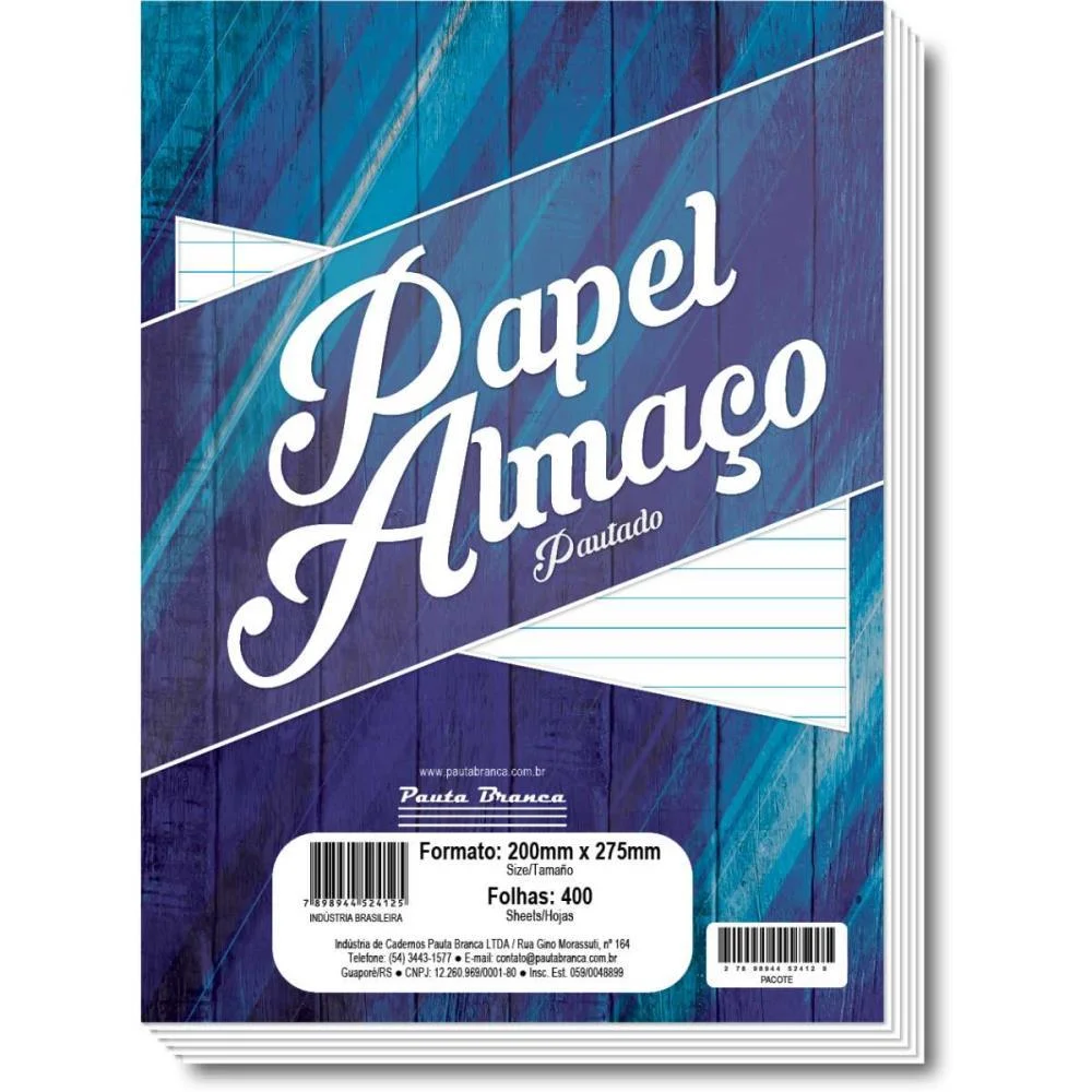 Papel Almaco Pauta 200X275Mm 50G Pauta Branca (Pct.c/400) - imagem 2
