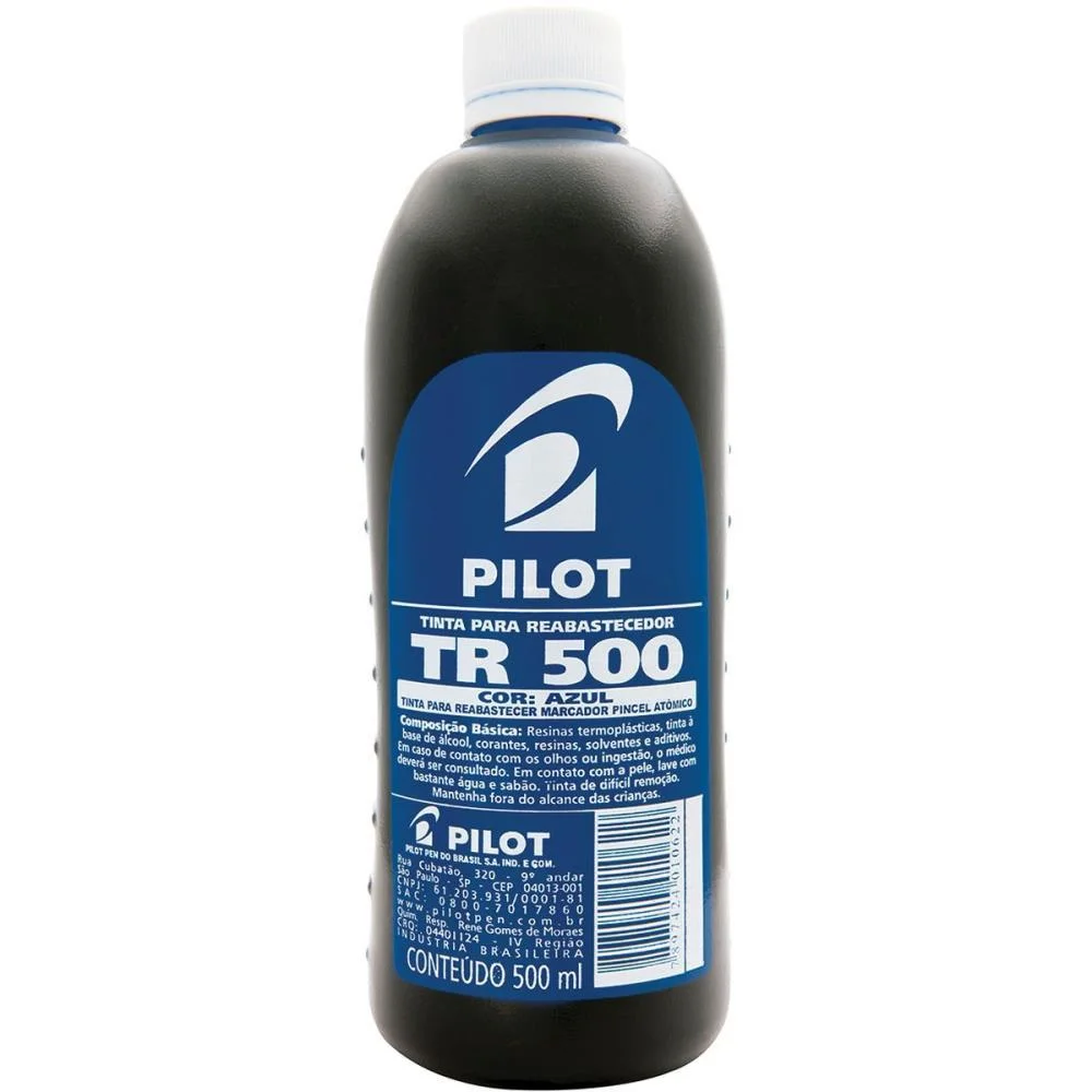 Tinta Marcador Permanente Reabastecedor 500Ml Azul Pilot - imagem 3