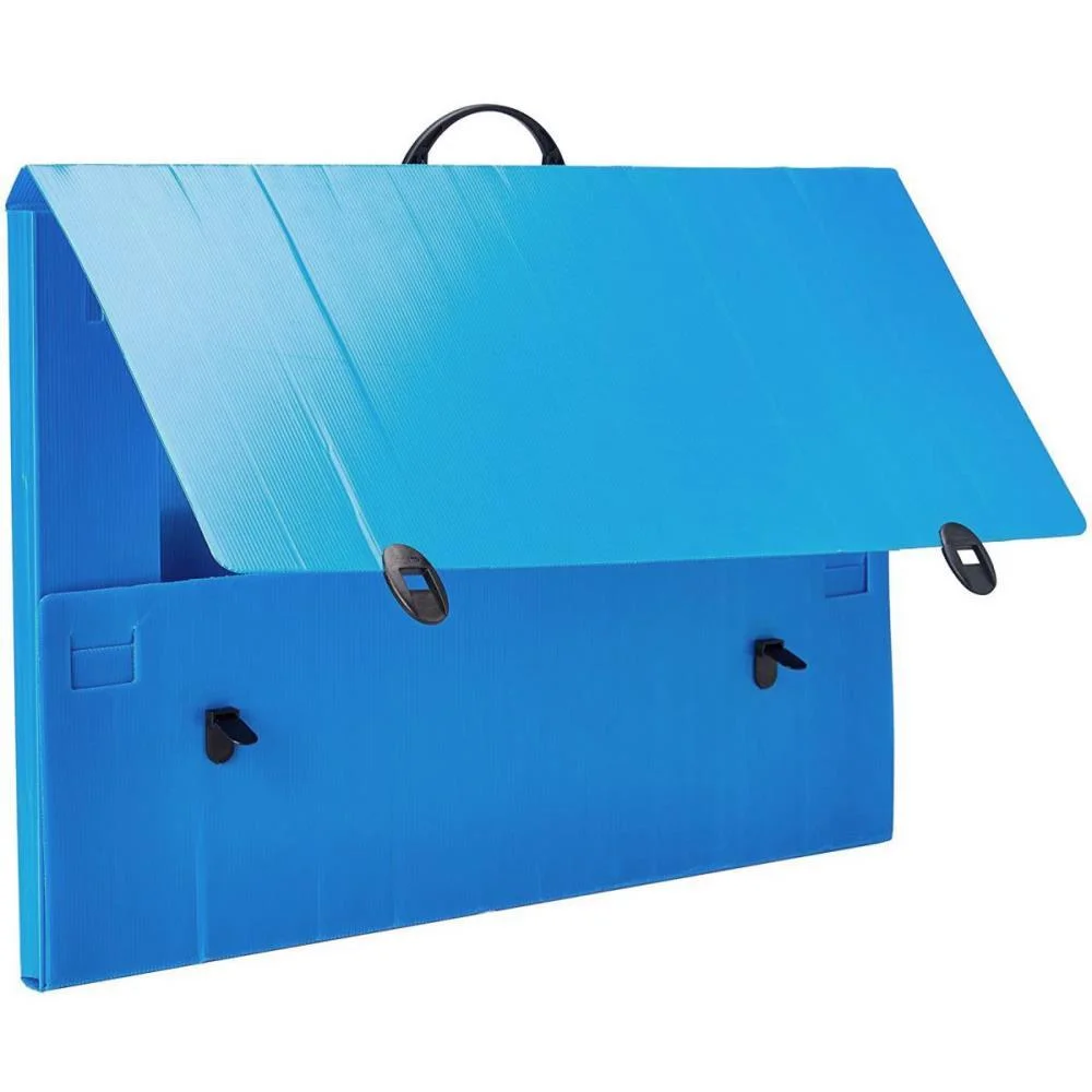 Maleta Novaonda Com Alca A-2 Azul C/Fecho 3,5Cm Polibras - imagem 4