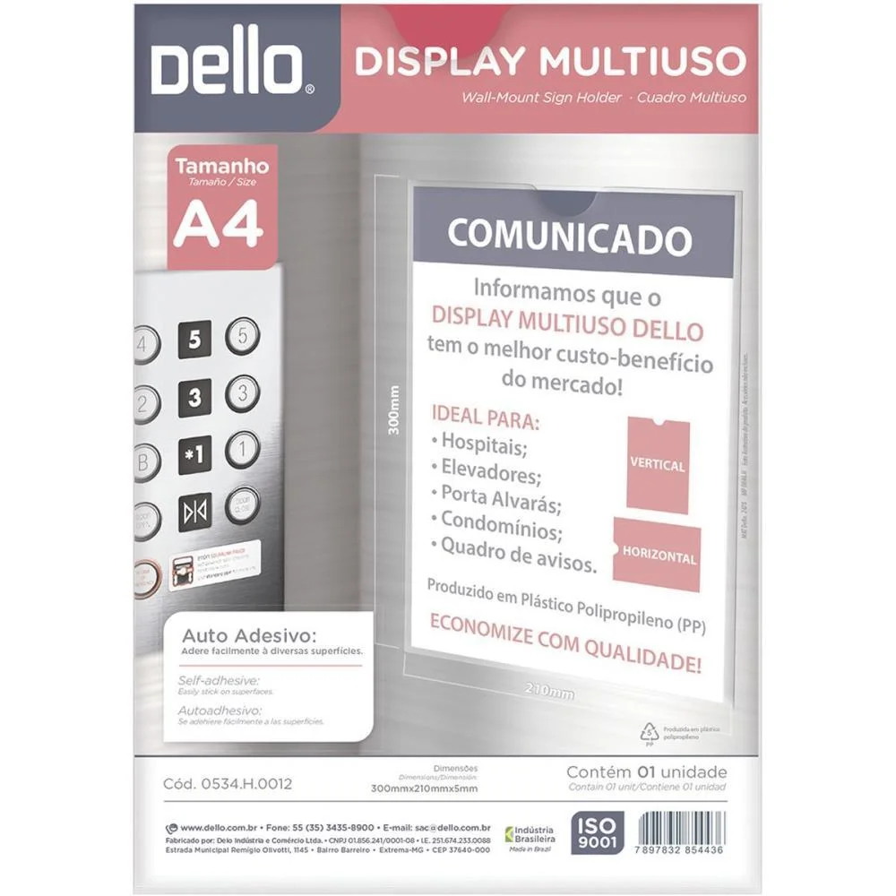 Quadro Multiuso A4 Cristal Dello - imagem 5