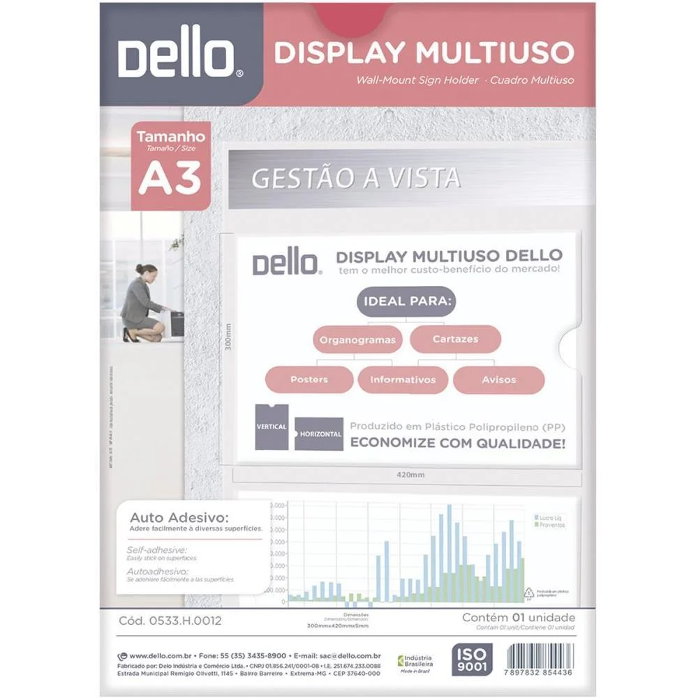Quadro Multiuso A3 Cristal Dello - imagem 5