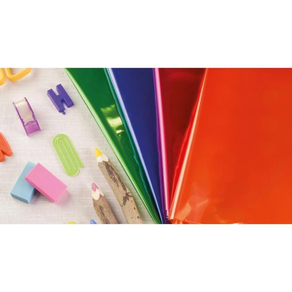 Papel Celofane 85Cmx1,00M.poli Cores C/03Fls. Cromus (Dp.c/100) - imagem 5