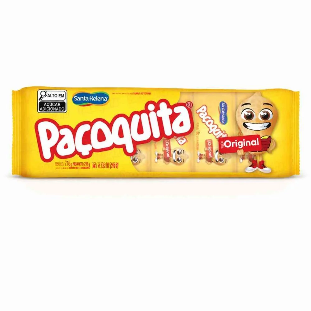 Doce Pacoquita Emb. Flow Pack 216G Santa Helena C/ 12 Unidades - imagem 2