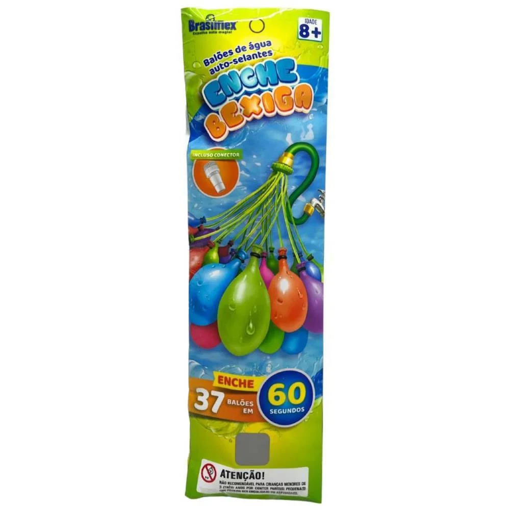 Brinquedo Diverso Enche Bexigas C/37 Baloes Brasilflex - imagem 5