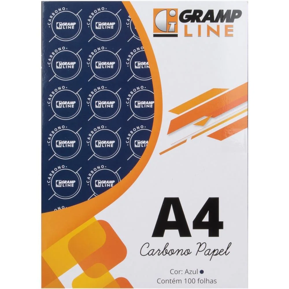 Papel Carbono Para Lapis Papel A4 Azul Ge 927 Gramp Line (Cx.c/100) - imagem 6