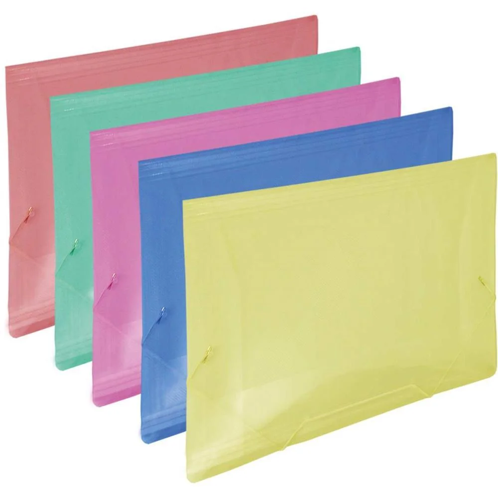 Pasta Aba Elastica Plastica Oficio Colorida Line Dac (Pct.c/10) - imagem 2