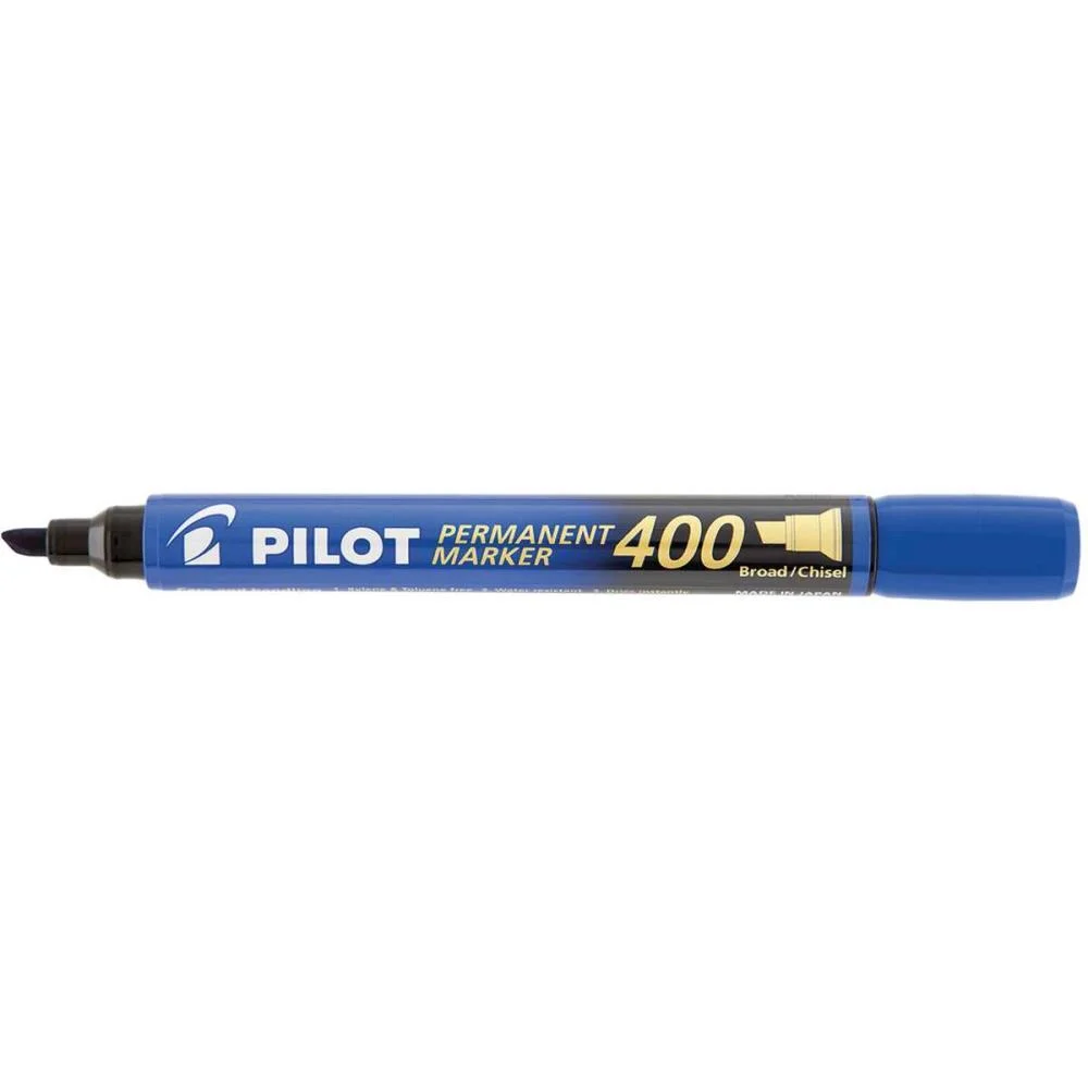 Pincel Marcador Permanente Sca 400 Ponta Chanfrada Azul Pilot (Cx.c/12) - imagem 3