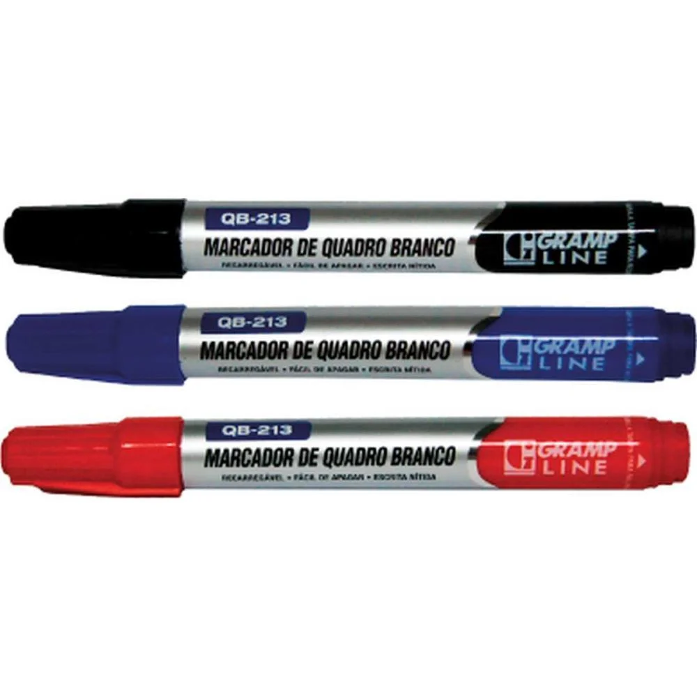 Pincel Quadro Branco Qb213 Recarregavel Vermelho Gramp Line (Cx.c/12) - imagem 4