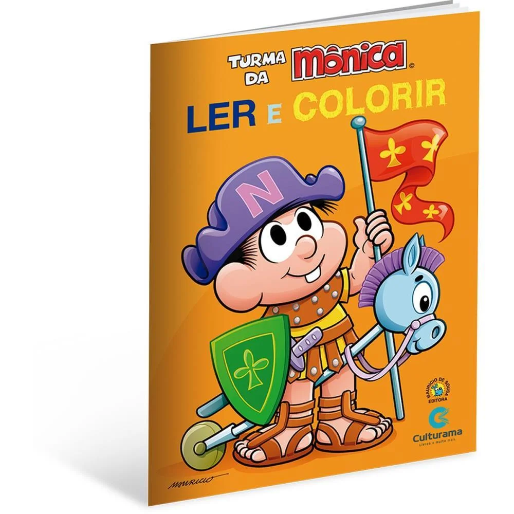Livro Infantil Colorir Ler E Colorir T. Monica 20X27 Culturama (Pct.c/12) - imagem 9