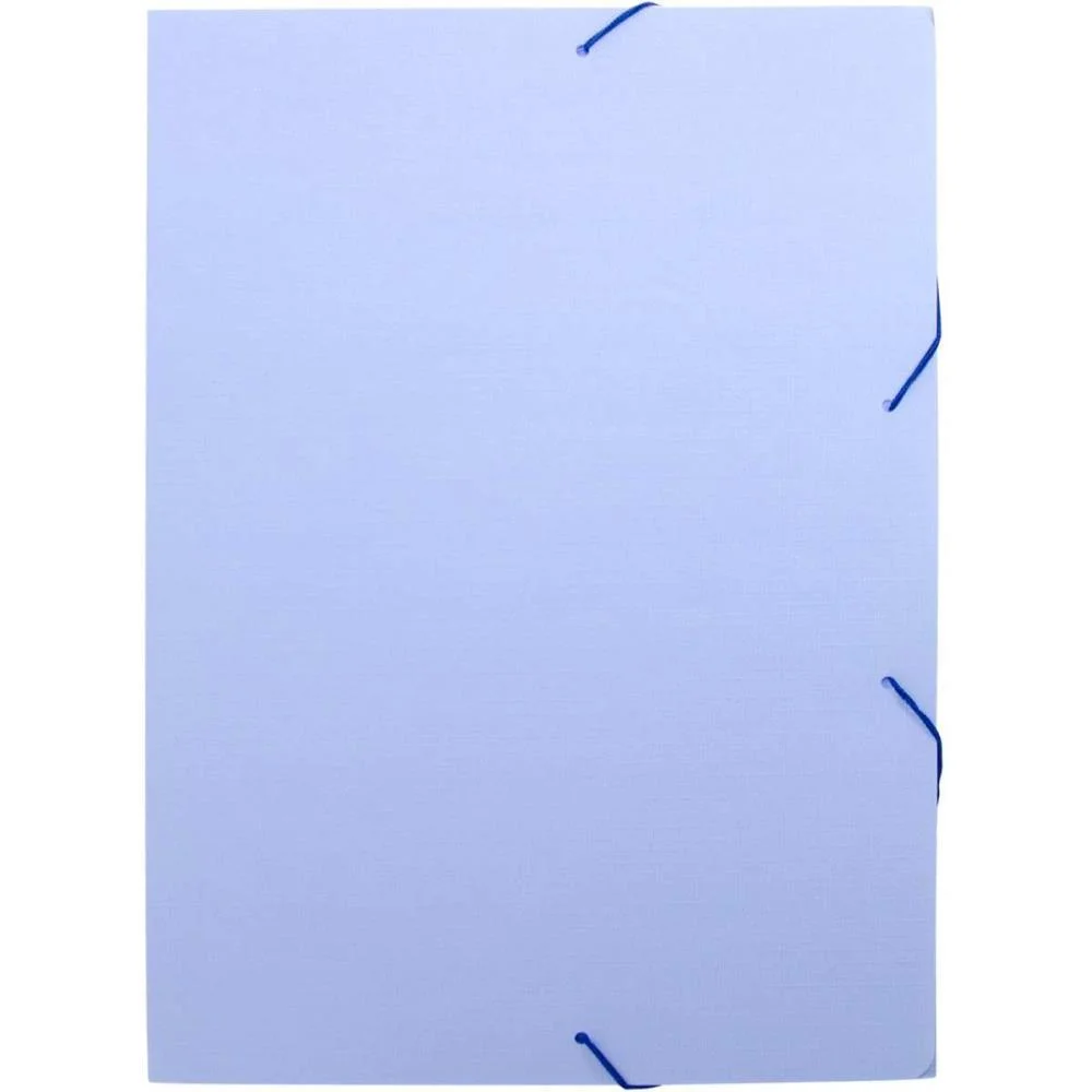 Pasta Aba Elastica Plastica Oficio Serena Azul Pastel Dello (Pct.c/10) - imagem 3
