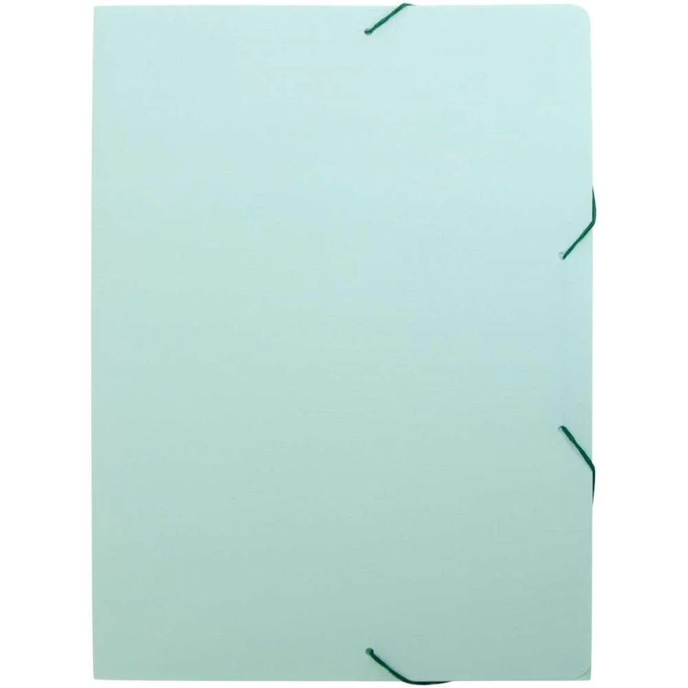 Pasta Aba Elastica Plastica Oficio Serena Verde Pastel Dello (Pct.c/10) - imagem 3