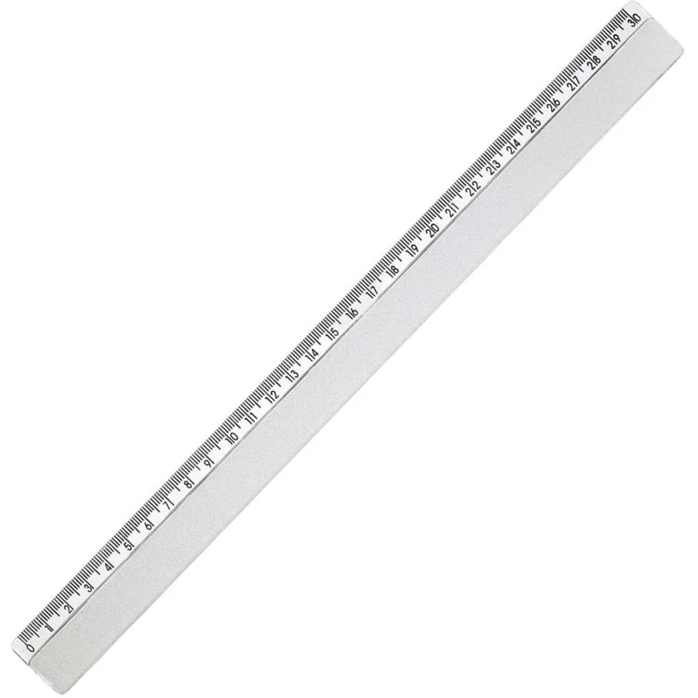 Regua Plastica Cristal 30Cm. Maxcril (Cx.c/100) - imagem 2