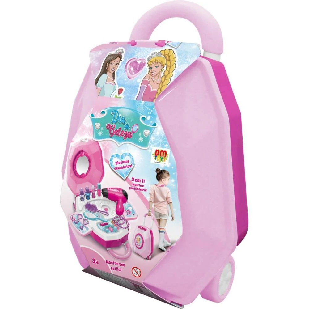 Brincando De Profissoes Maleta Dia Da Beleza 2Em1 (S) Dm Toys - imagem 8