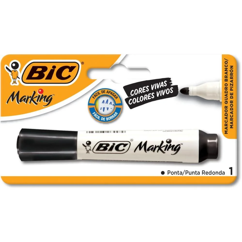 Pincel Quadro Branco Marking Recarregavel Preto Bic (Bl.c/01) - imagem 3