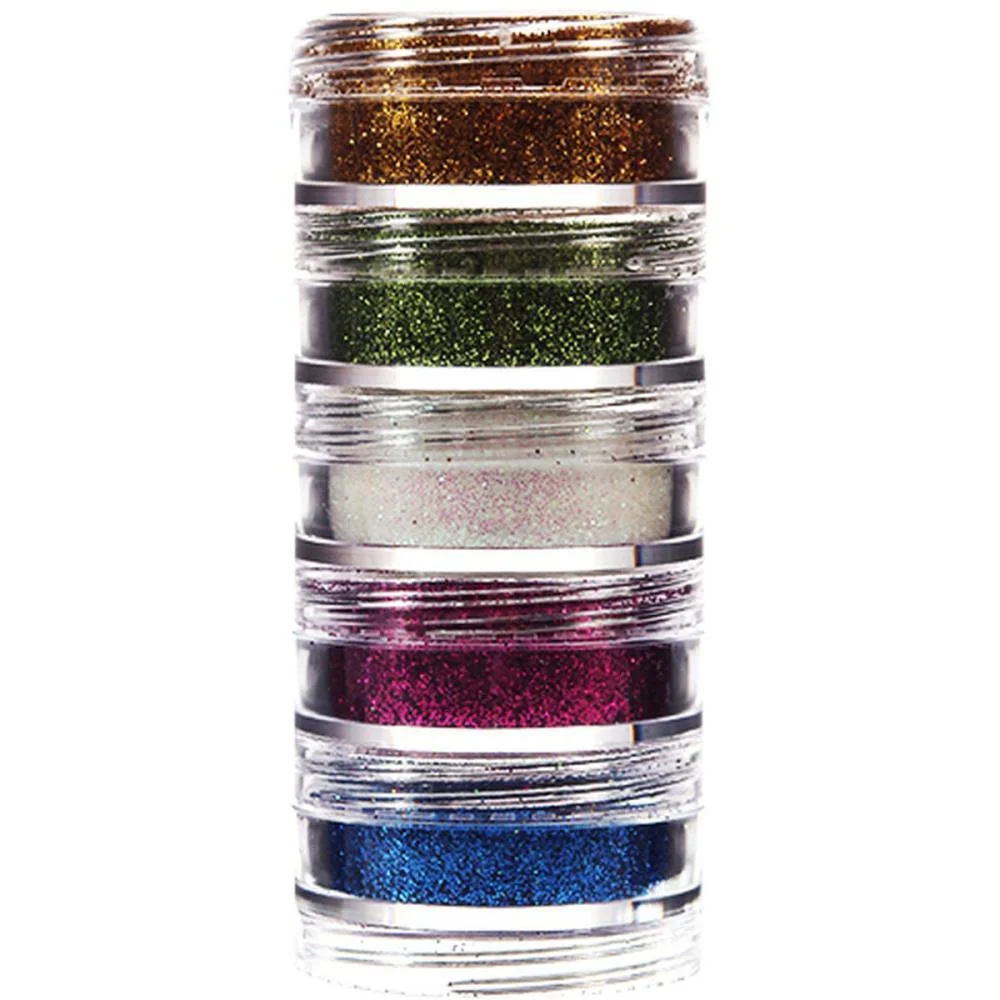 Pintura Facial Po Glitter 3G 5 Cores Colormake (Kit) - imagem 2