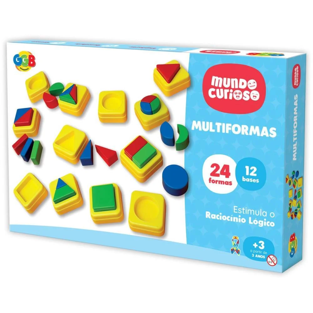 Brinquedo Educativo Multiformas De Encaixe Ggb Plast - imagem 2