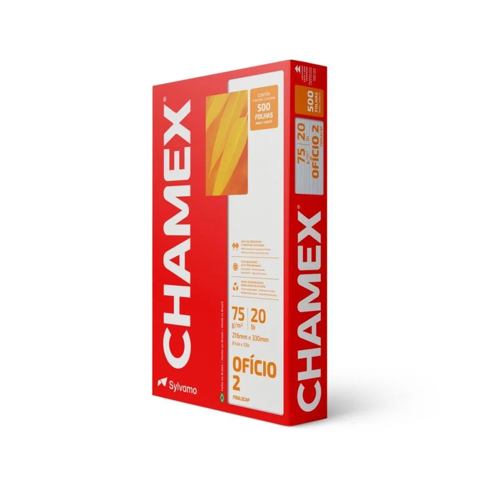 Papel Sulfite Oficio 2 Chamex 75G 500 Folhas Chamex (Pacote) - imagem 3