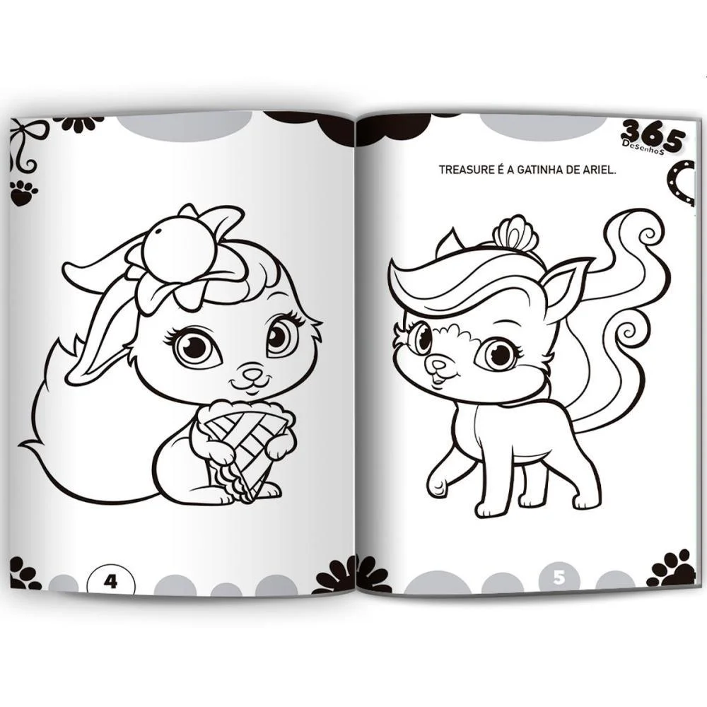Livro Infantil Colorir 365 Princesas 368Pgs 13,5X20,5 Culturama - imagem 4