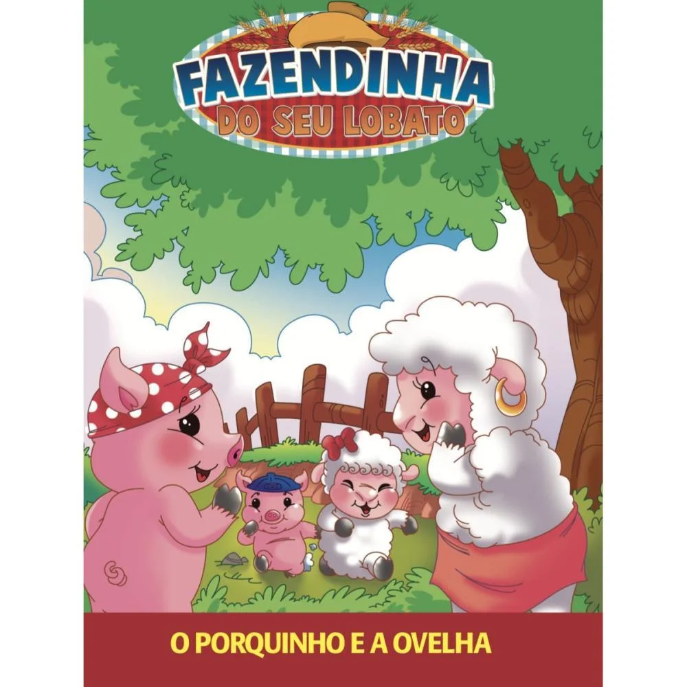 Livro Infantil Ilustrado Fazendinha Seu Lobato Bicho Esperto (Pct.c/08) - imagem 3