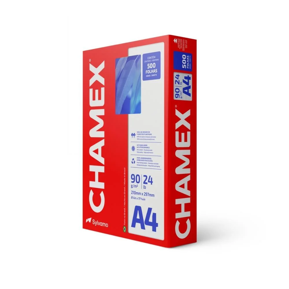 Papel Sulfite A4 Chamex Super 90G 500 Folhas Chamex (Pacote) - imagem 2
