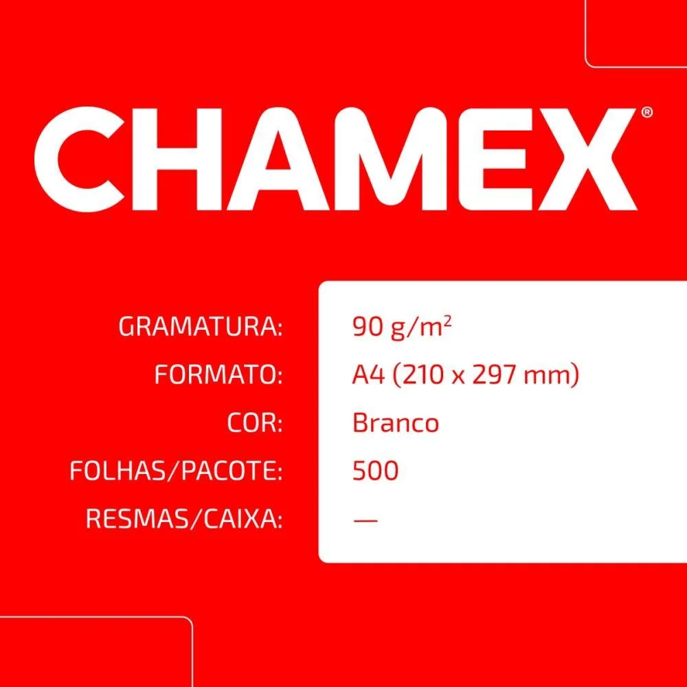 Papel Sulfite A4 Chamex Super 90G 500 Folhas Chamex (Pacote) - imagem 7