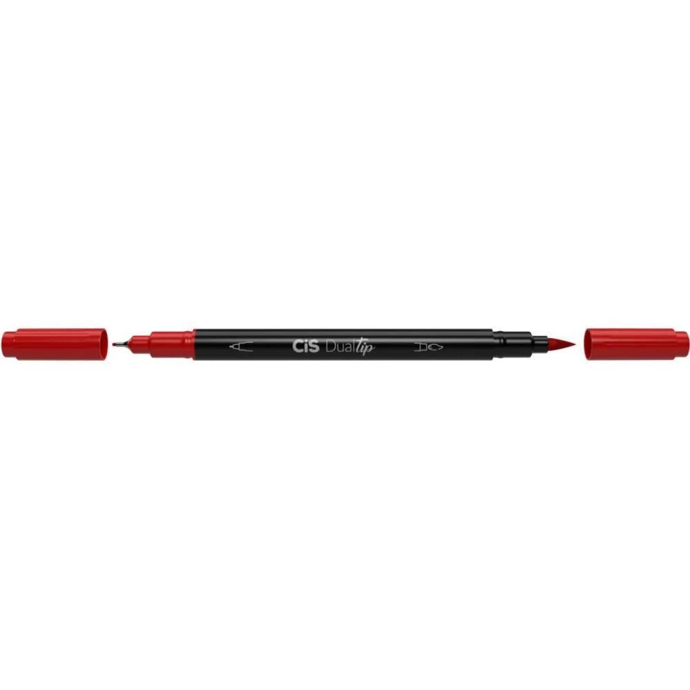 Marcador Artistico Cis Dual Tip Brush 10Cores Sertic (Estojo) - imagem 4