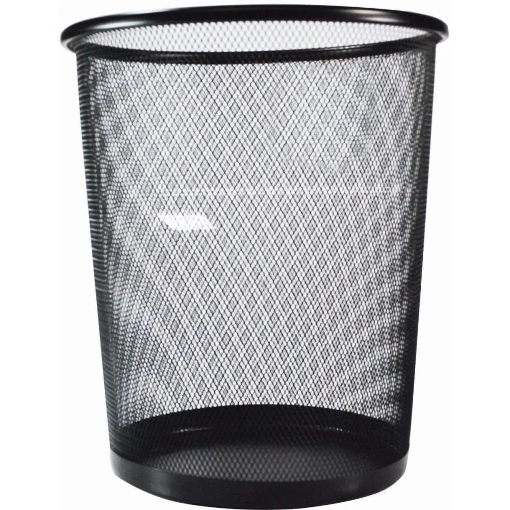 Lixeira Para Escritorio Aramado Preto 8,5L Kit - imagem 2