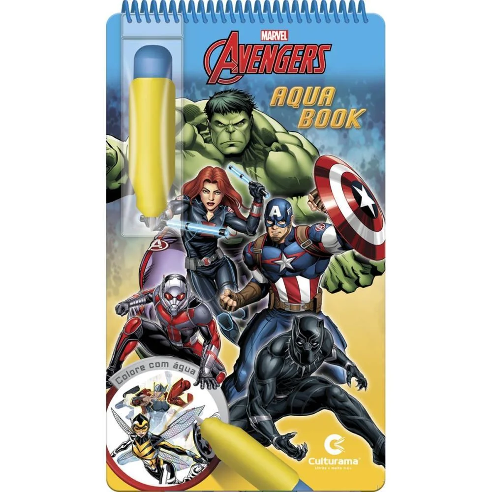 Livro Aquabook Vingadores 24,5X14Cm 10Pgs Culturama - imagem 2