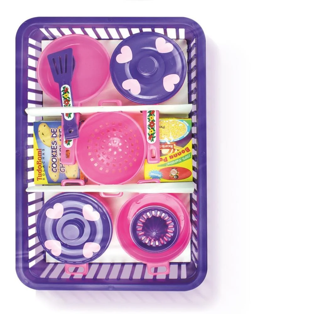 Brincando De Casinha Jogo De Panelinhas Pica Pau - imagem 2