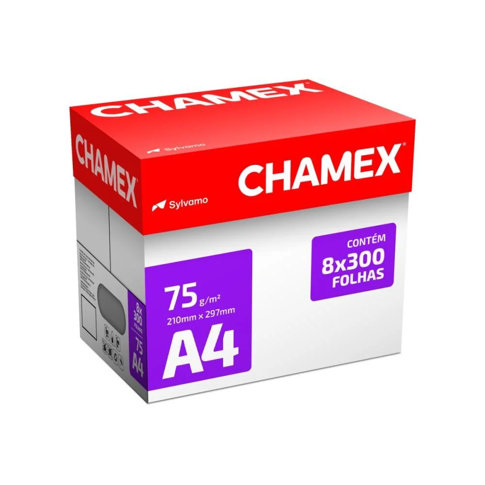 Papel Sulfite A4 Chamex 75G 08 Pctx300 Fls Chamex (Caixa) - imagem 3