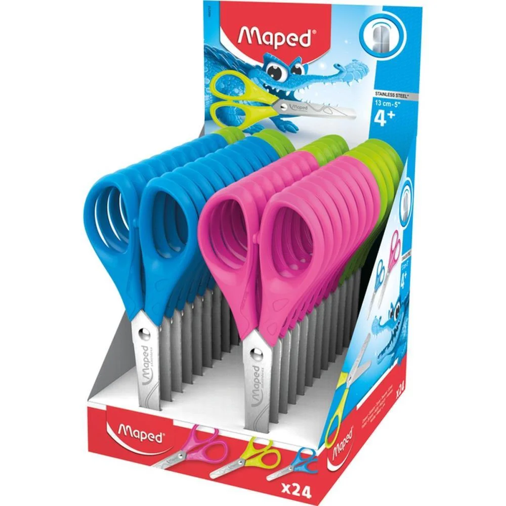 Tesoura Escolar Pulse Jacare 13Cm. Cores Sorti Maped C/ 24 Unidades - imagem 5
