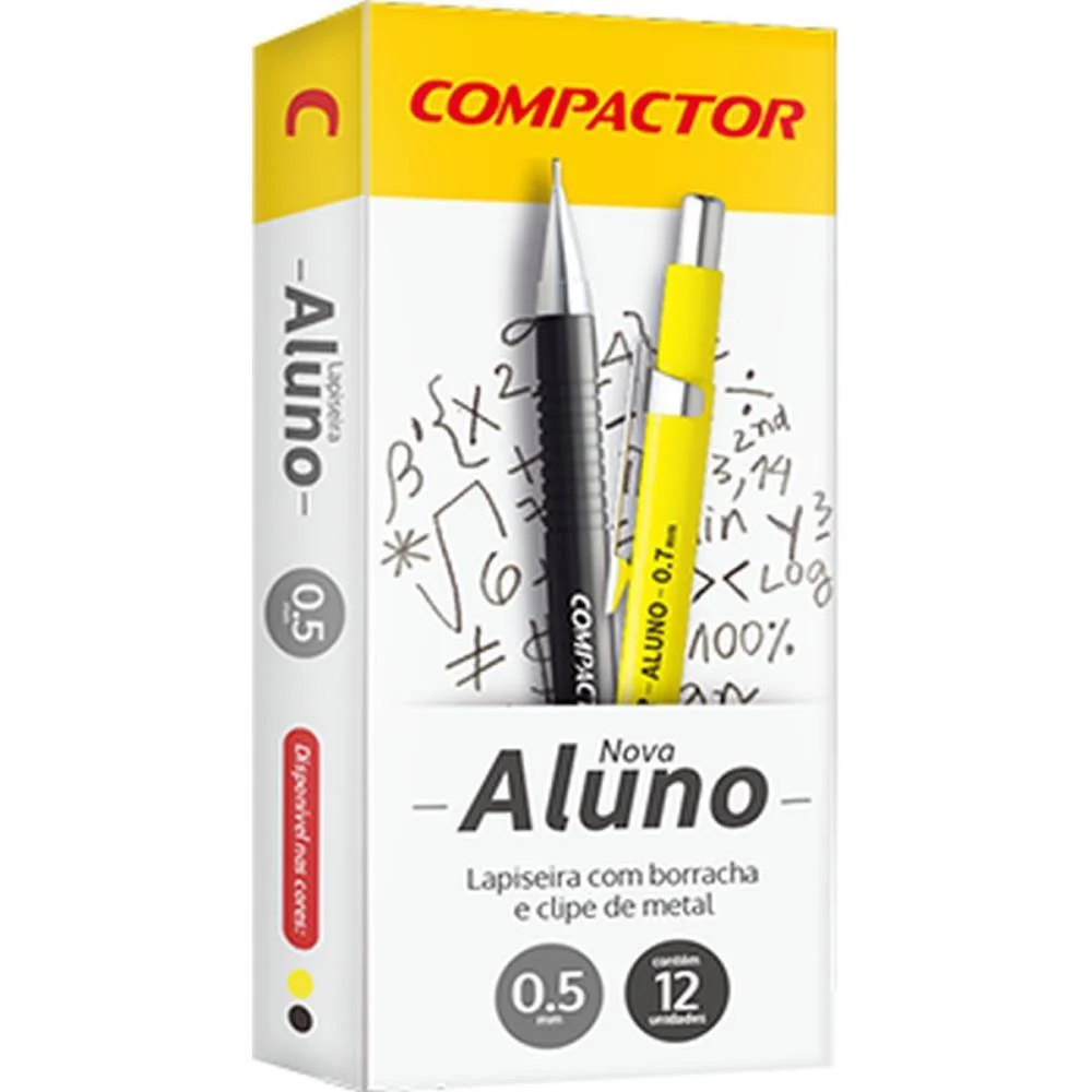 Lapiseira 0.5Mm Aluno Metalica (S) Compactor (Cx.c/12) - imagem 5