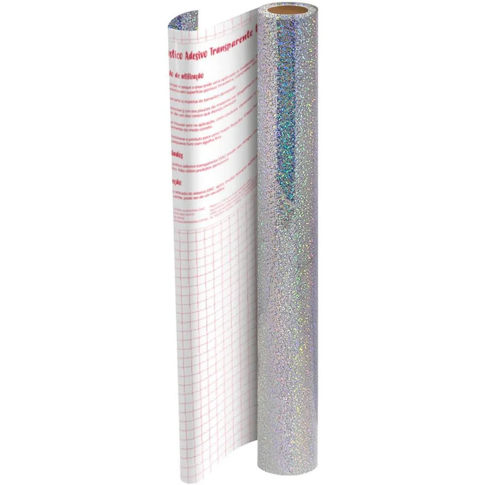 Plastico Adesivo 45Cmx10M Holografico Pp 0,10 Dac (Rolo) - imagem 2