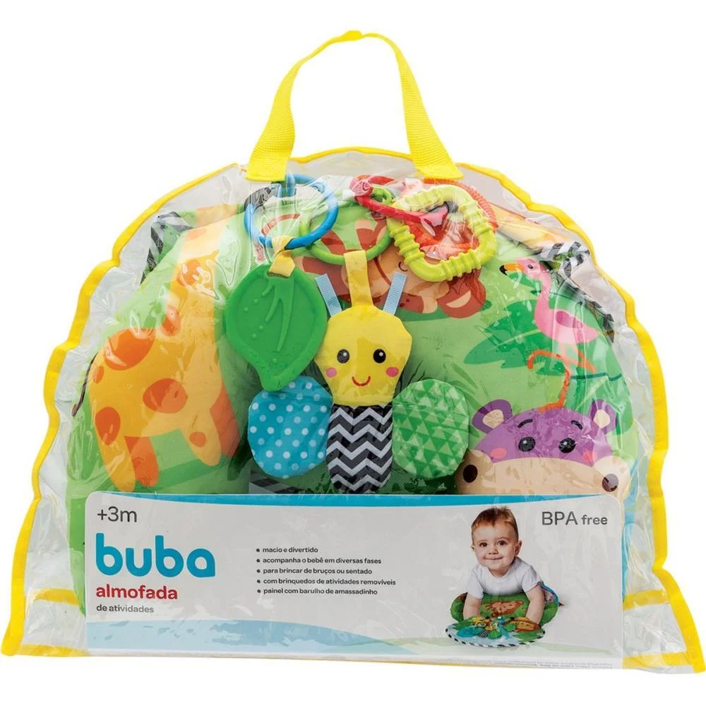 Brinquedo Para Bebe Almofada Atividades C/Mordedor Buba - imagem 10