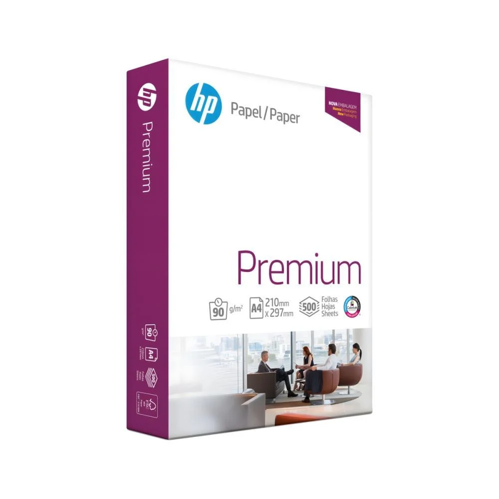 Papel Sulfite A4 Hp Premium 90G 500 Fls. Chamex (Pacote) - imagem 2