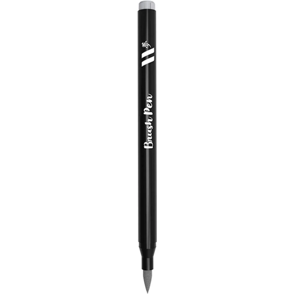 Marcador Artistico Brush Pen 6 Tons De Cinza Newpen (Estojo) - imagem 3