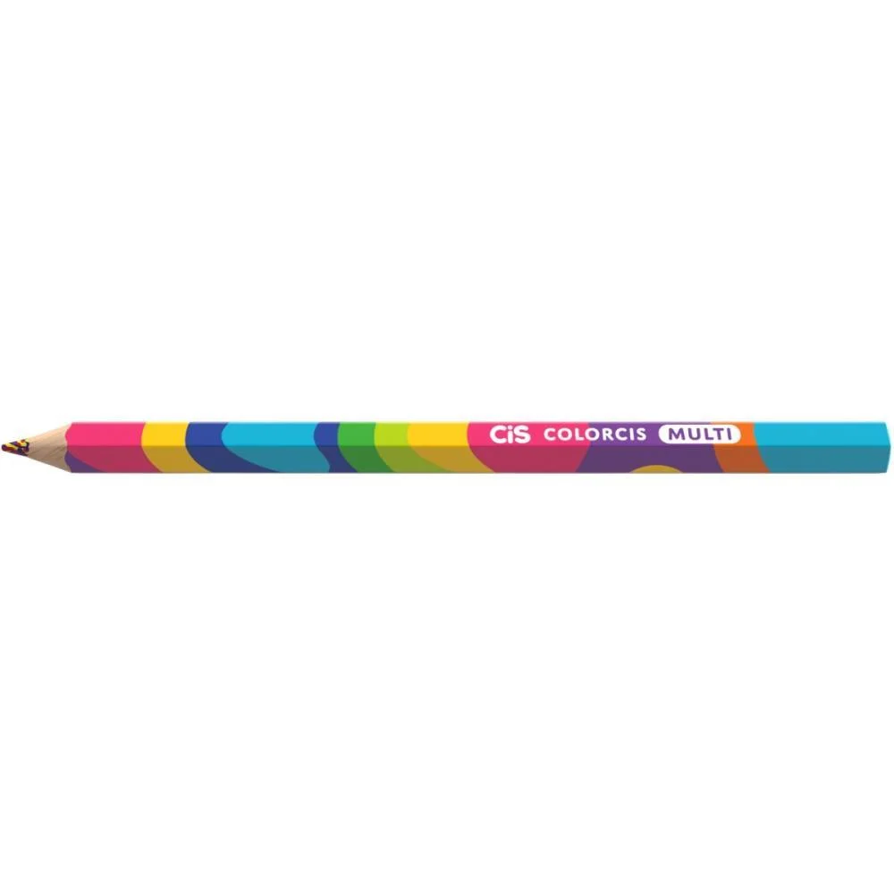 Lapis De Cor Jumbo Cis Multicolor Grafite 4 Cores Sertic (Pote-24) - imagem 4