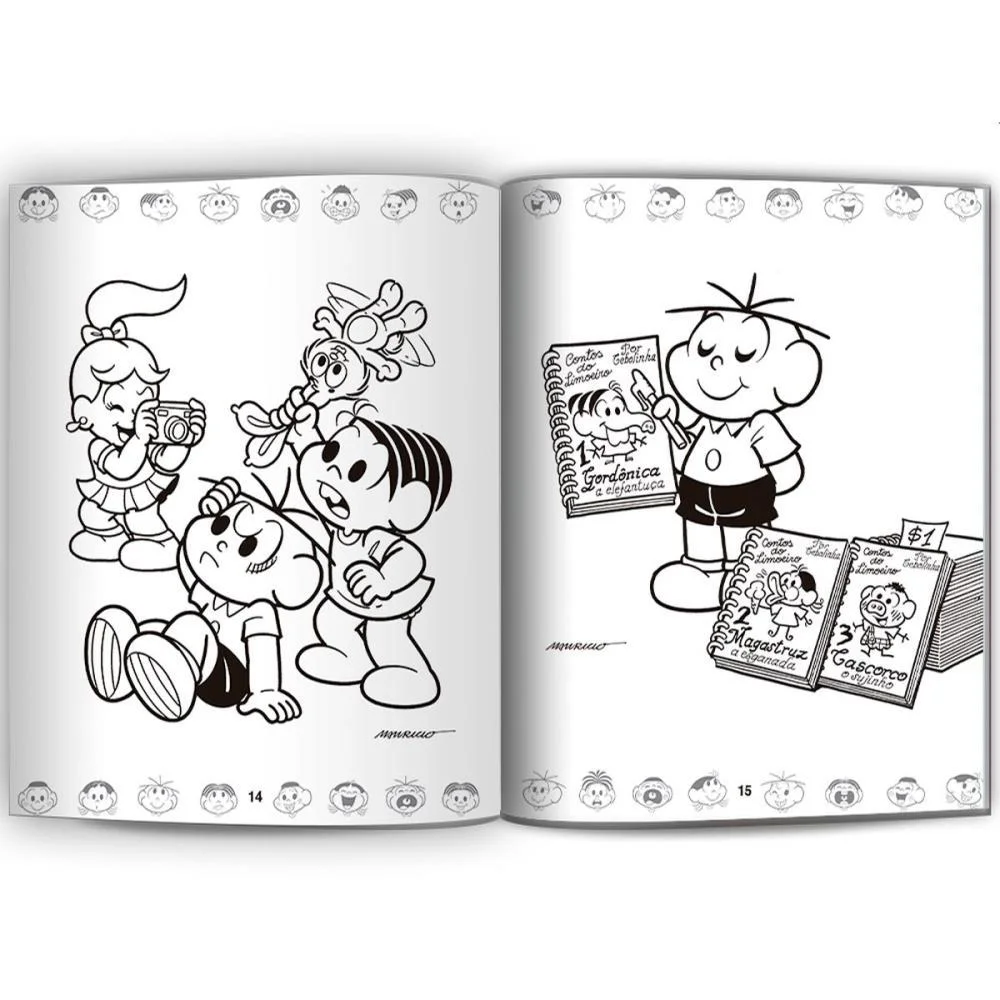 Livro Com Adesivos Turma Da Monica 40P.c/500Ades. Culturama - imagem 3